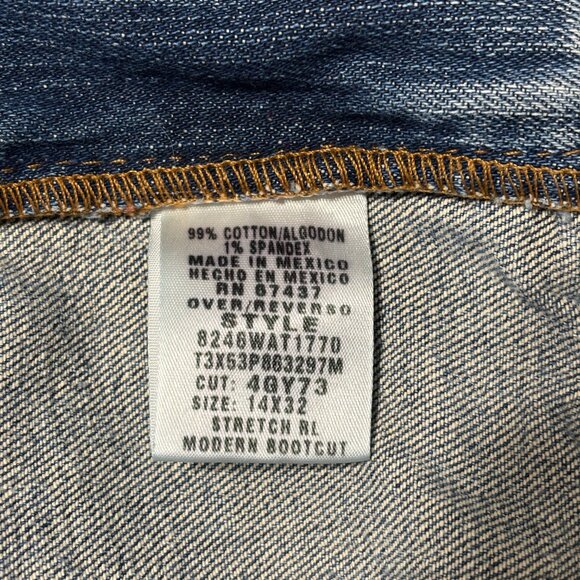 Polo Jeans Co Ralph Lauren Womens 14 Bootcut Denim Jeans Distressed Low Rise Y2K - Picture 9 of 14